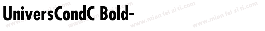 UniversCondC Bold字体转换